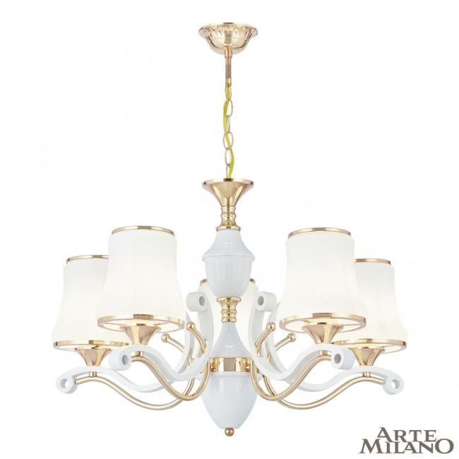 303987/5 Wh/Gd Подвесная люстра Arte Milano Florentia-3987 303987/5 Wh/Gd