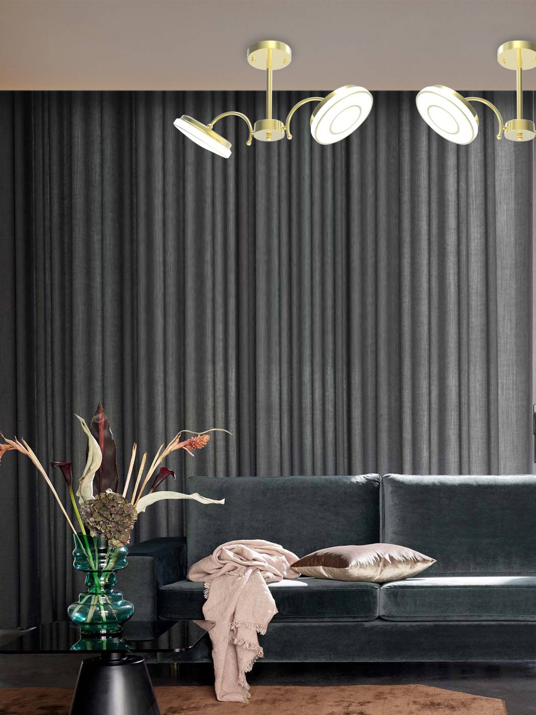 Потолочная люстра Мелодия Света Modern 005-M4-2 GD 000020675