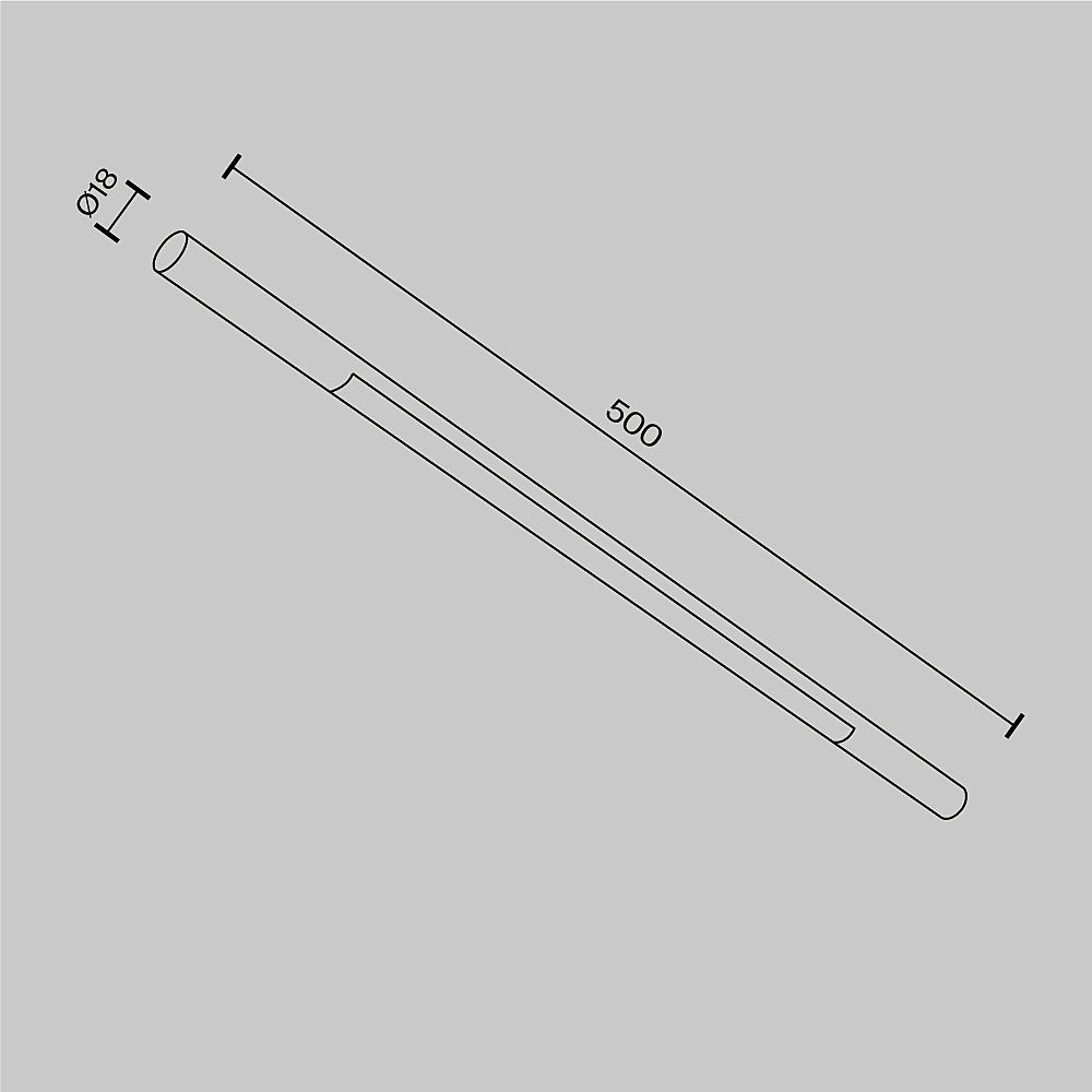 C100CL-L500-12W3-6K-B Светильник для штанговой системы освещения Axity Maytoni Basis C100CL-L500-12W3-6K-B