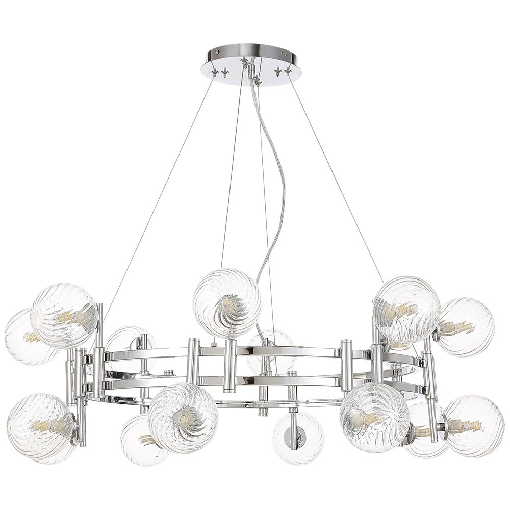 LUXURY SP16 CHROME Подвесная люстра Crystal Lux Luxury LUXURY SP16 CHROME