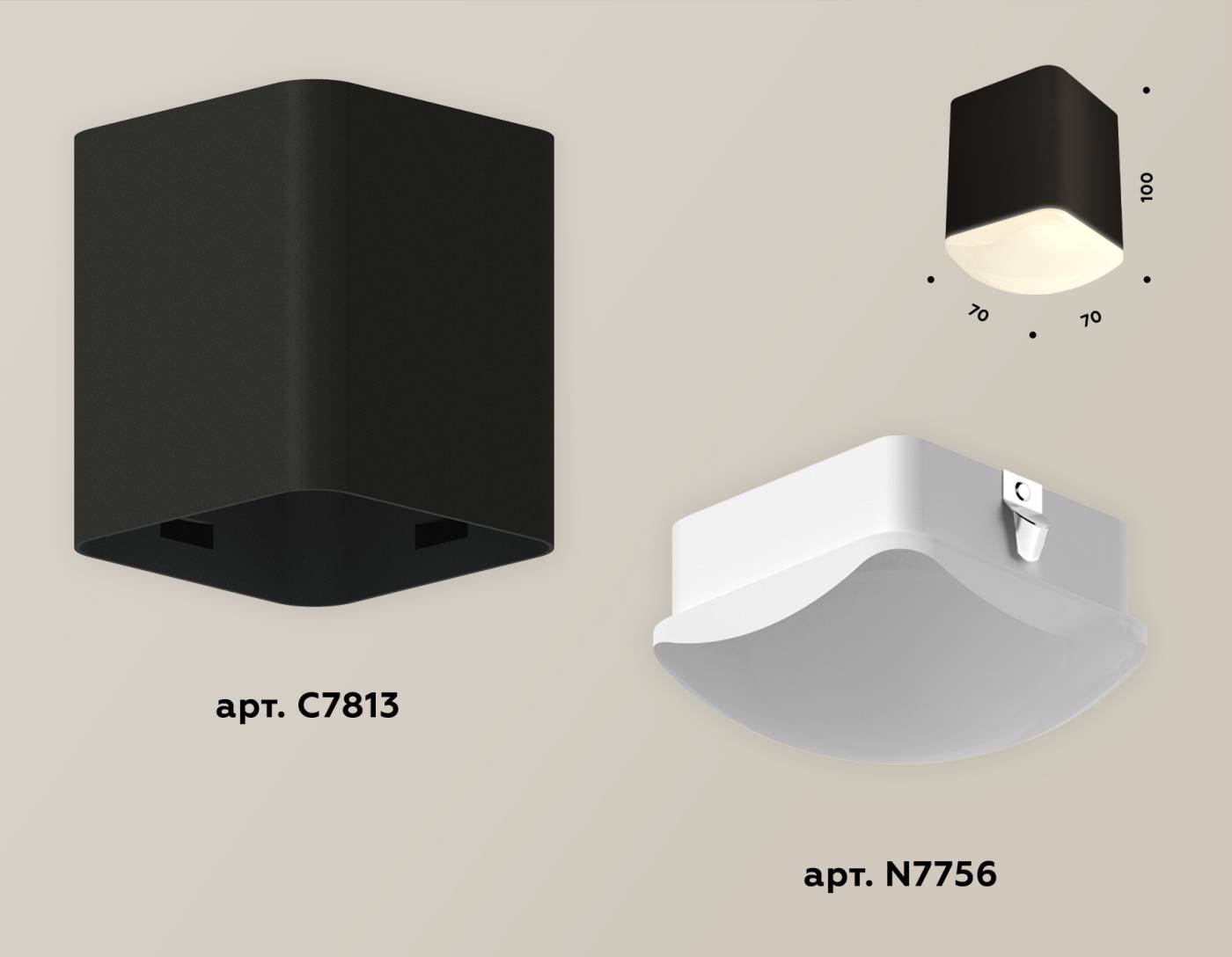 Накладной светильник Ambrella Techno XS7813022