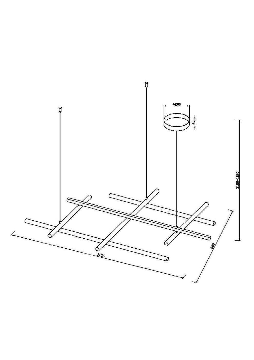 MOD278PL-L86G3K Светильник подвесной Maytoni Radiance MOD278PL-L86G3K