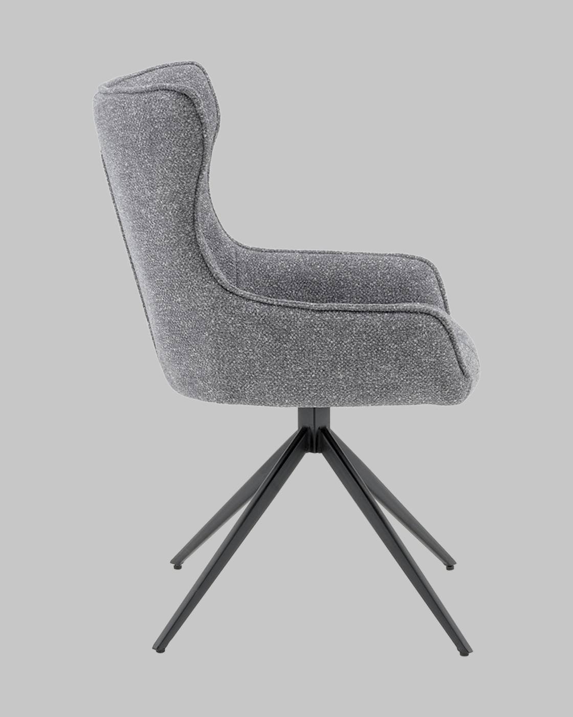 Стул вращающийся Stool Group Carlene DC-2409007 grey FL07