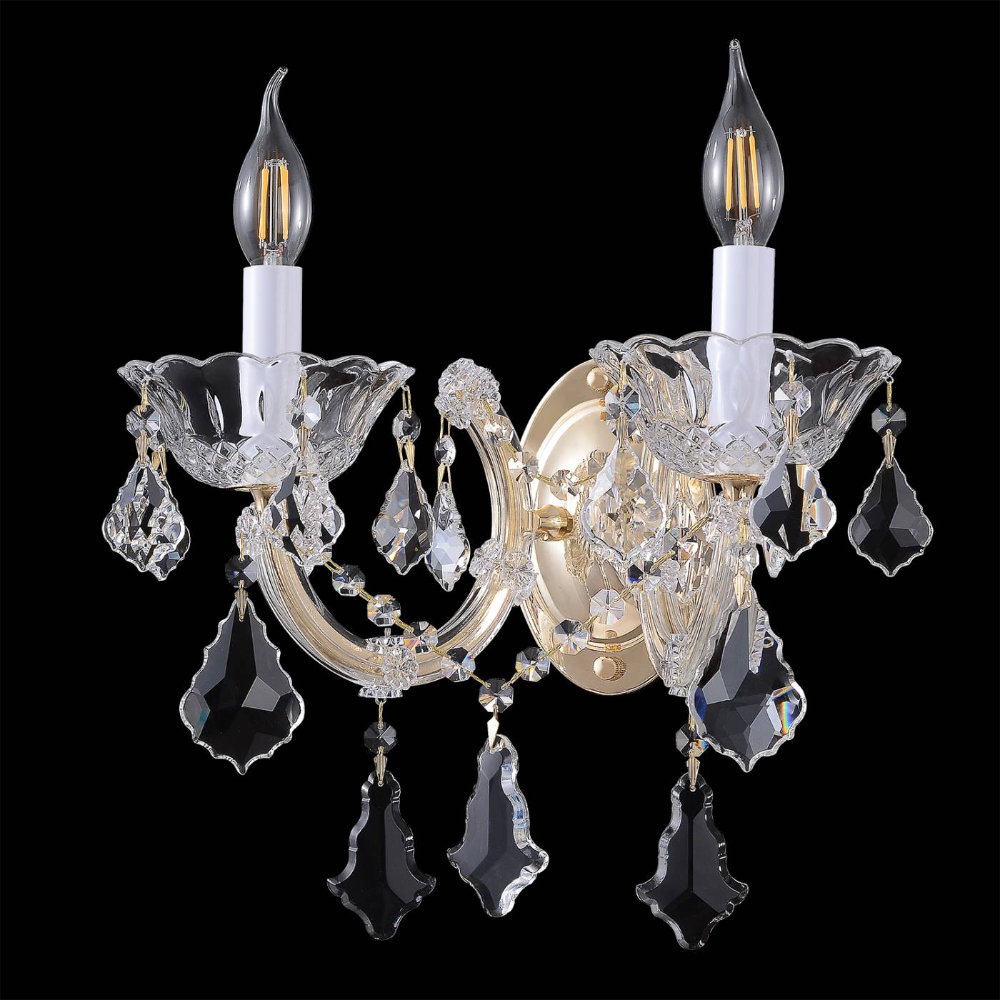 Бра настенное CRISTELLE Crystal Lux CRISTELLE AP2 GOLD
