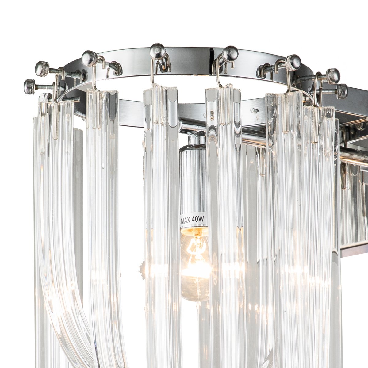KR0116W-1B chrome Настенное бра Delight Collection Murano Glass KR0116W-1B chrome