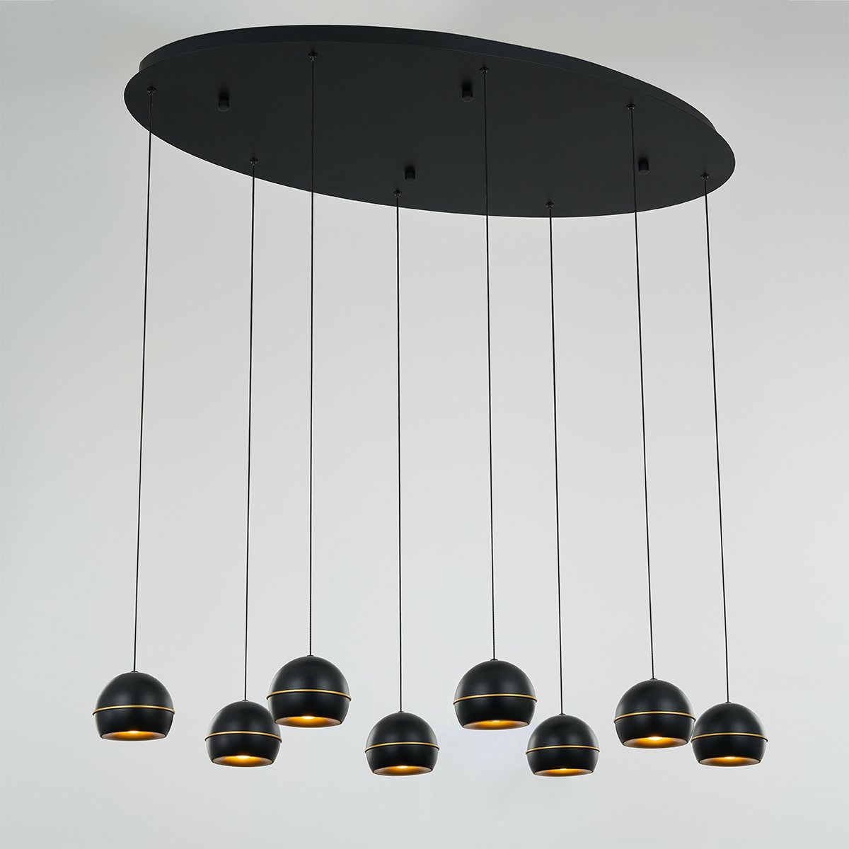 MD21001034-8A black/gold Светильник подвесной Delight Collection MD21001034 MD21001034-8A black/gold