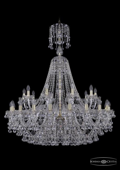 Подвесная хрустальная люстра 1409 Bohemia 1409/20+10/400/XL-132 G