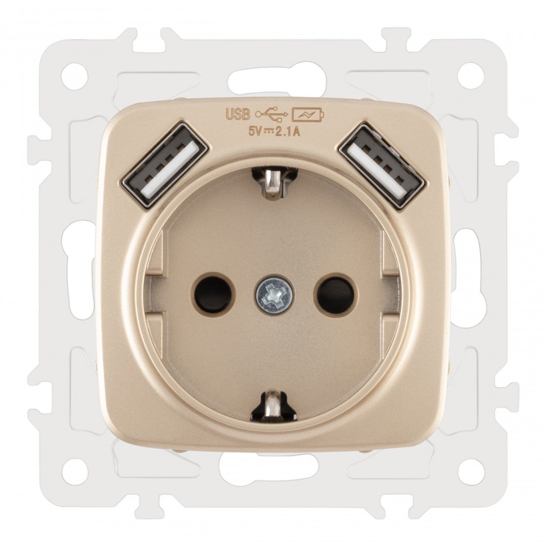 205.47-1.shampan Розетка Arte Milano Am-205 205.47-1.shampan