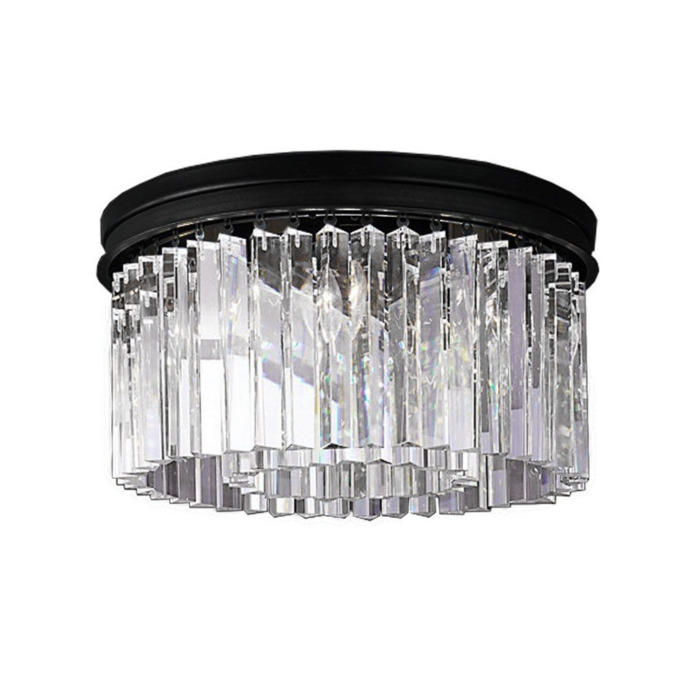 KR0387C-6B/P black/clear Потолочная люстра Delight Collection 1920s Odeon KR0387C-6B/P black/clear
