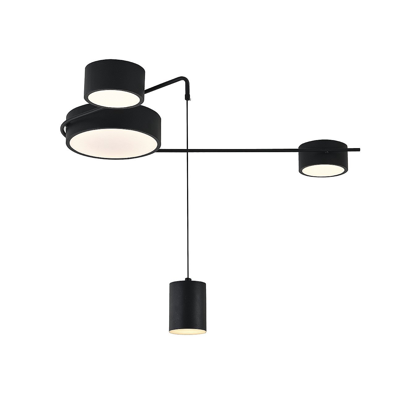V000162L Светильник подвесной Indigo Modulo V000162L 14028/4С Black