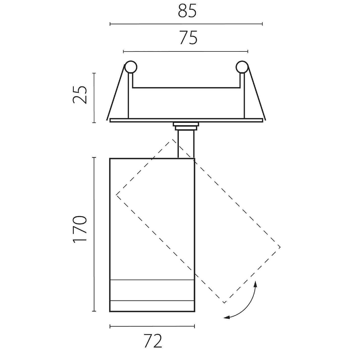 Встраиваемый светильник Lightstar Canno Pro C4206RS