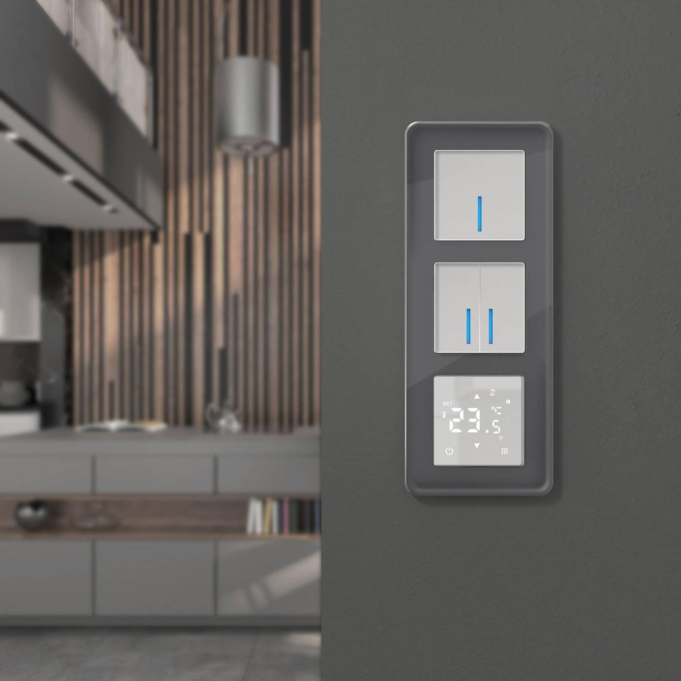Рамка Werkel Elite графит W0032440/ Рамка на 3 поста Elite (графит, стекло)