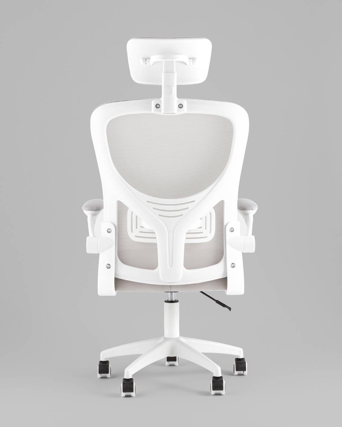 OUE-2504-HR w.pl grey mesh Офисное кресло Stool Group OUE-2504-HR w.pl grey mesh