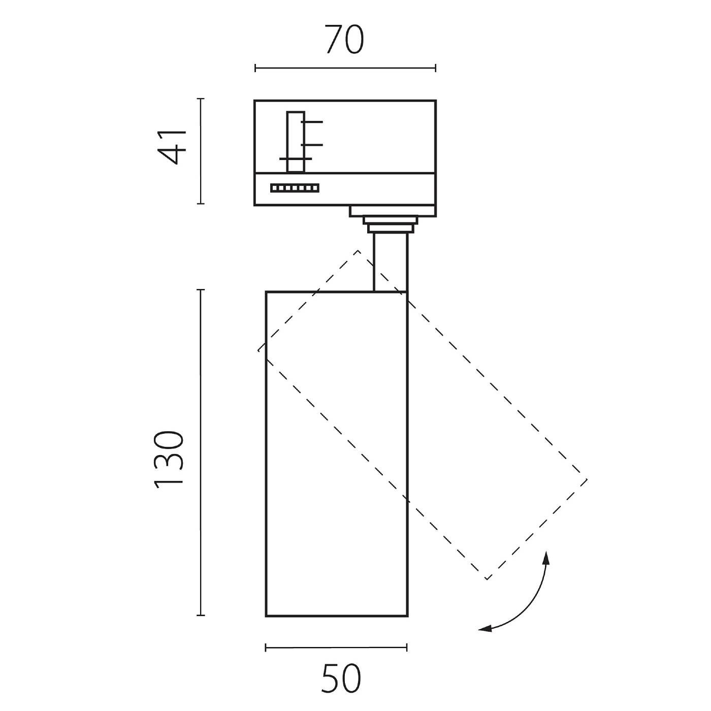 Трековый светильник Lightstar Canno Pro C4127QT