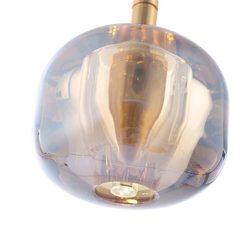 BOX SP1 GOLD/AMBER Светильник подвесной Crystal Lux Box BOX SP1 GOLD/AMBER