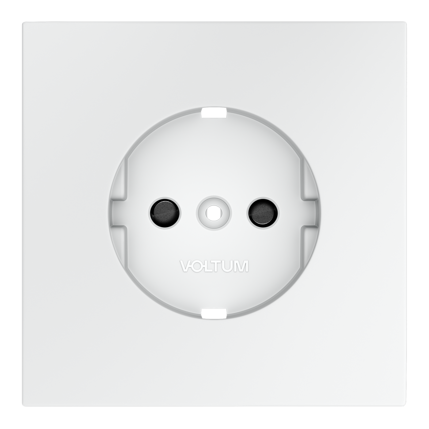 Накладка для розетки с заземлением и защитными шторками, S70 (белый матовый)