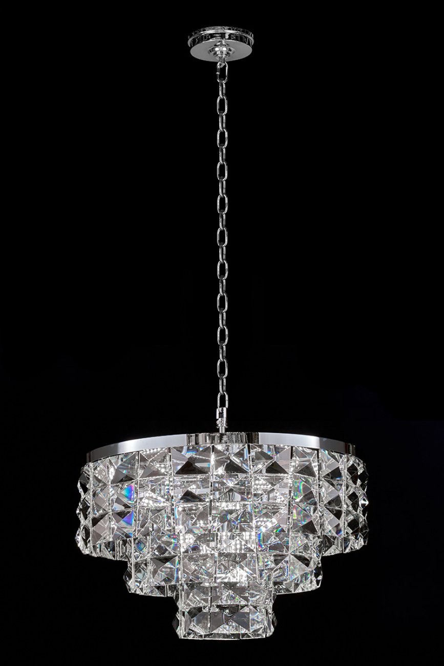 LE3003/600 CH Подвесная люстра LEON Cristal LE3003/600 CH