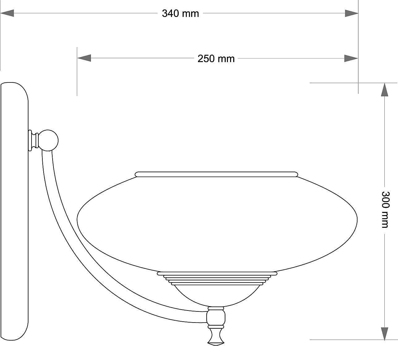 Настенное бра Kutek San Marino Klosz SAN-K-1(P)CR