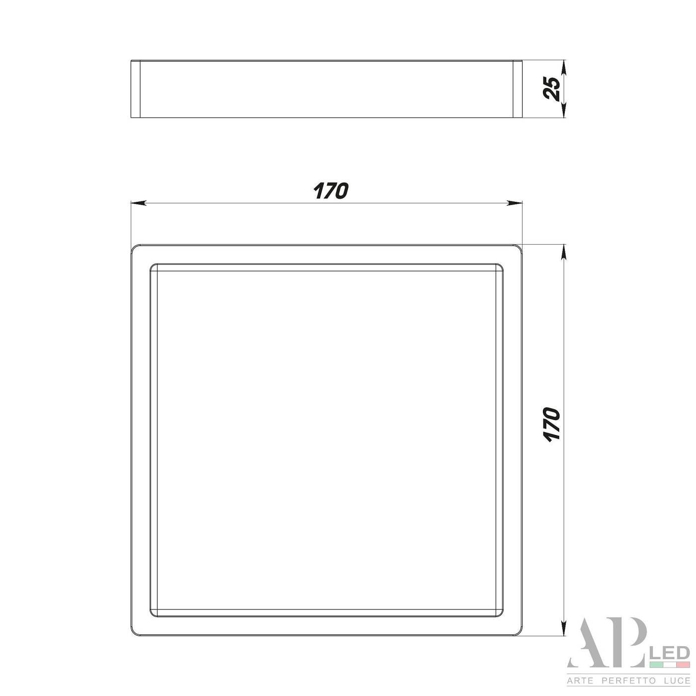 Светильник потолочный APL Led Ingrid 3322.LDF1604M/12W/6K