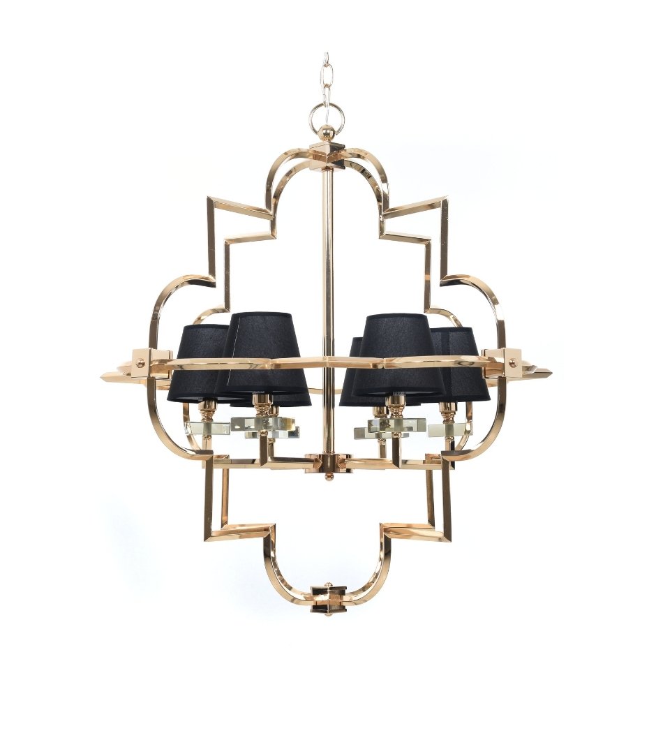 Подвесная люстра Lumina Deco Baltimore LDP 8020-6 GD+BK