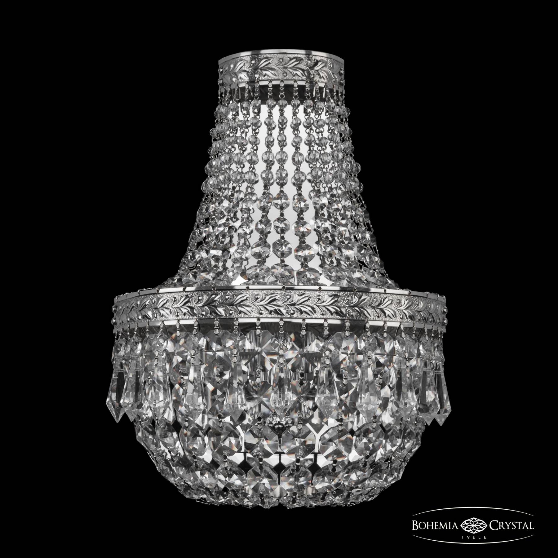 19011B/H1/20IV Ni Настенное бра Bohemia 1901 19011B/H1/20IV Ni