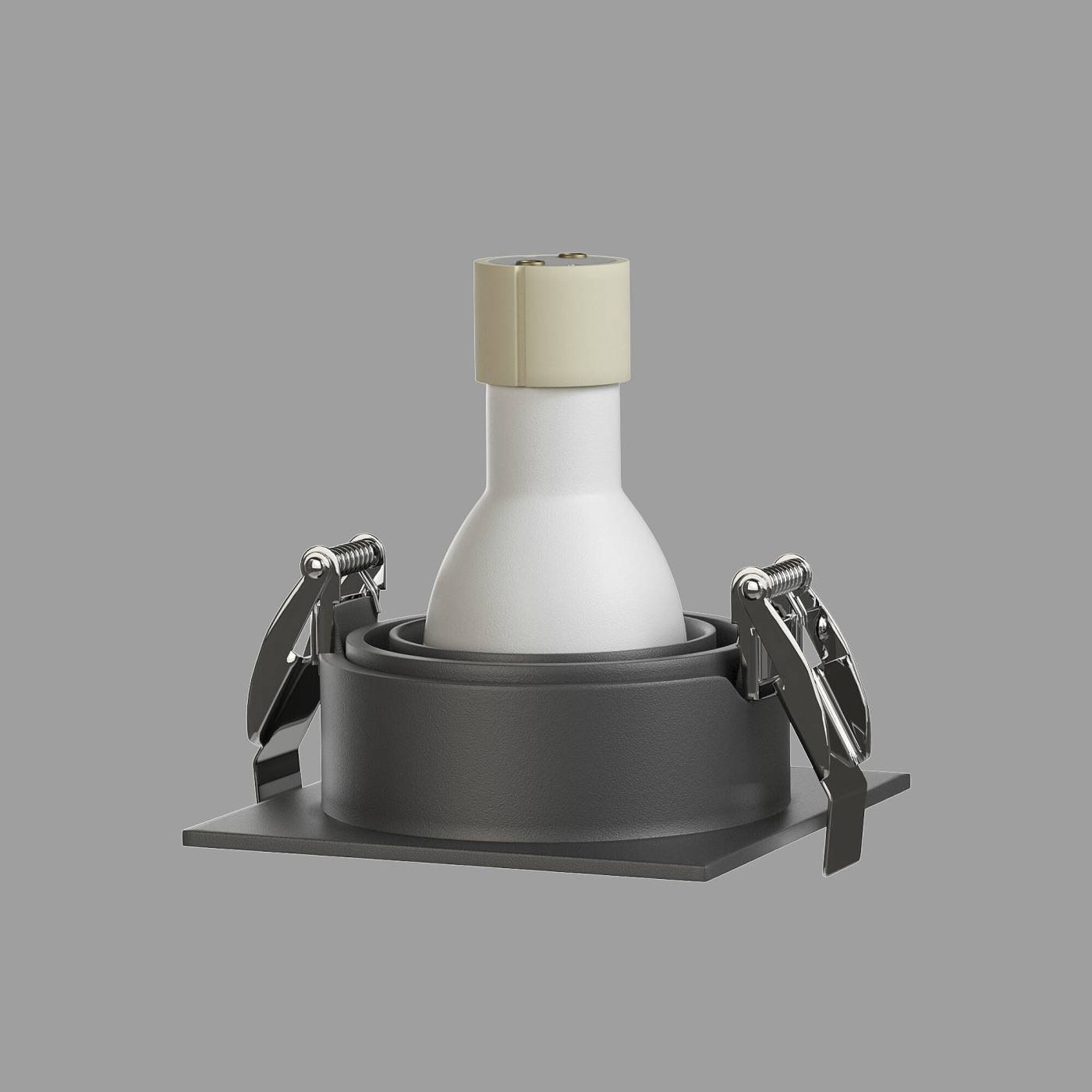 25015/01 GU10 графит Встраиваемый светильник Elektrostandard Tune 25015/01 GU10 графит