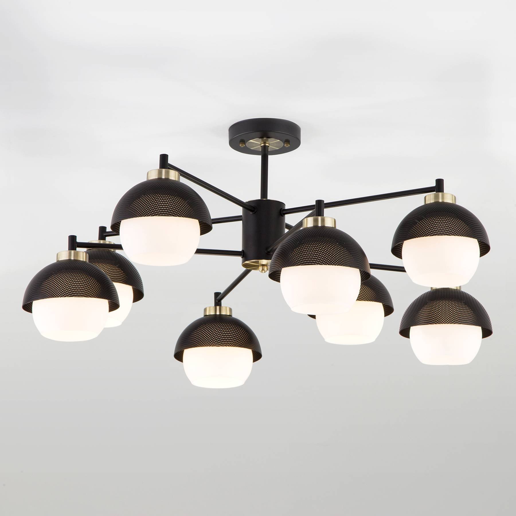 70106/8 черный Smart Потолочная люстра Eurosvet Nocciola 70106/8 черный Smart