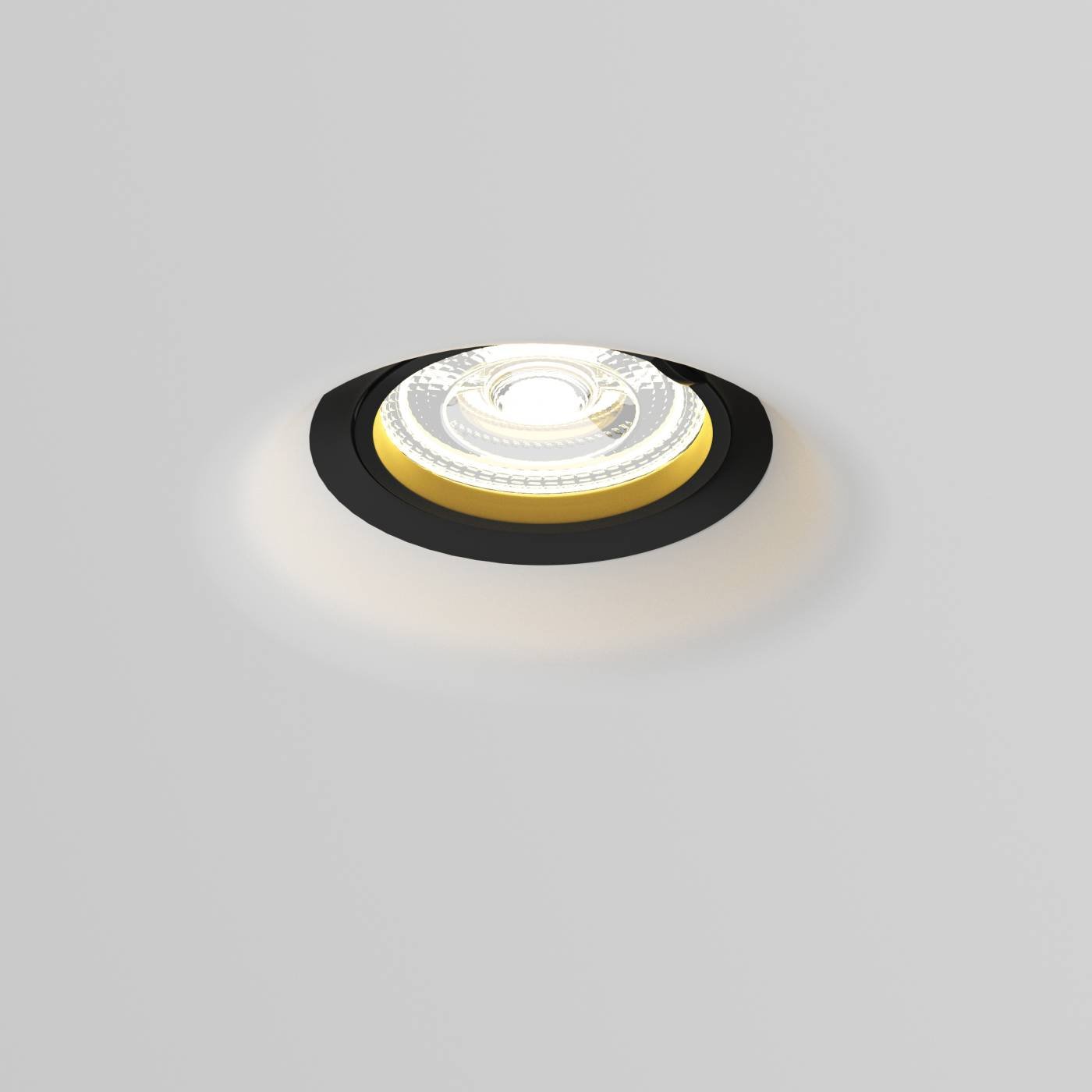 Рамка (светильник) скрытого монтажа лампочек и LED модулей MR16 в натяжной потолок Anello Lightstar 112007