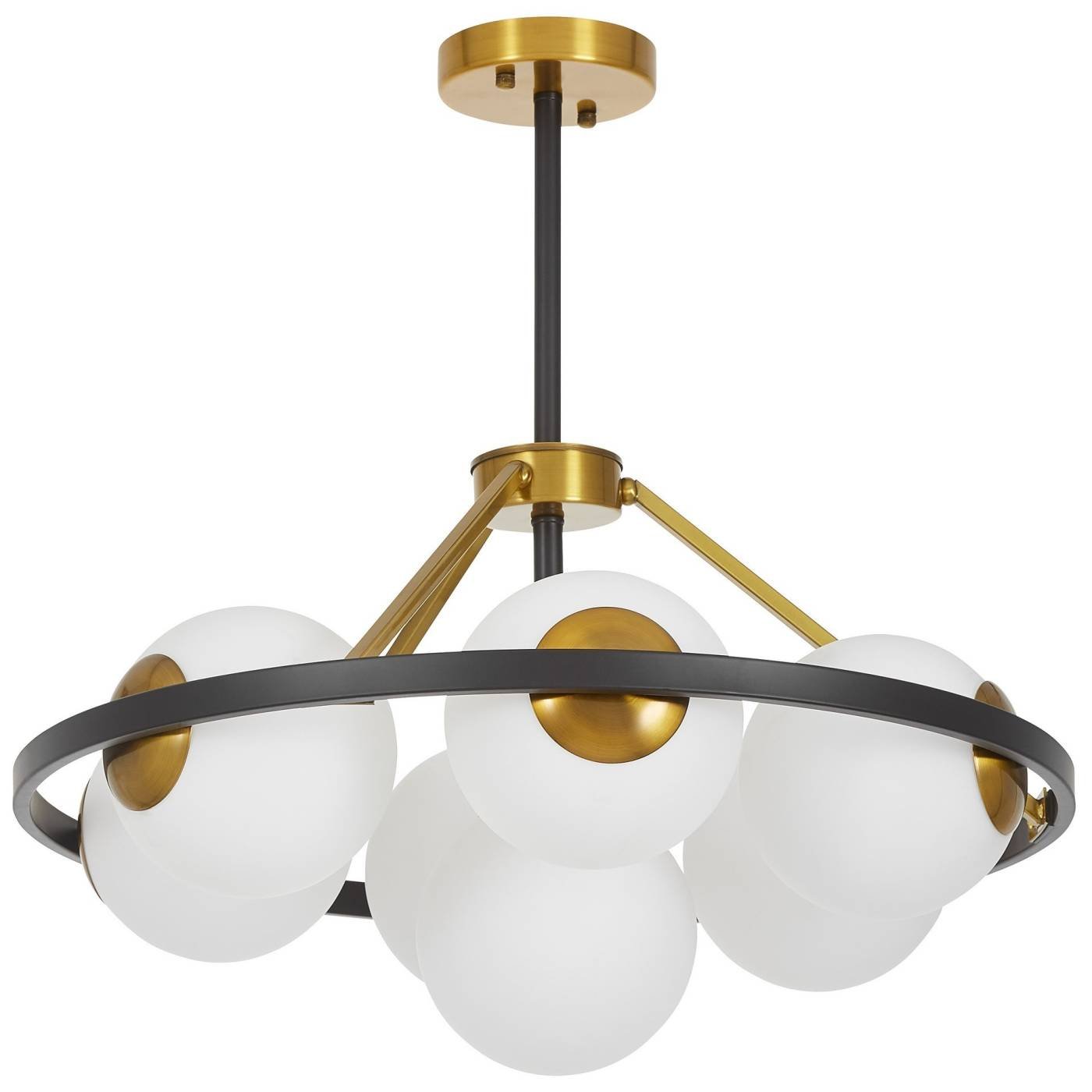 LDP 8034-7 BK+WT Потолочная люстра Lumina Deco Donzano LDP 8034-7 BK+WT