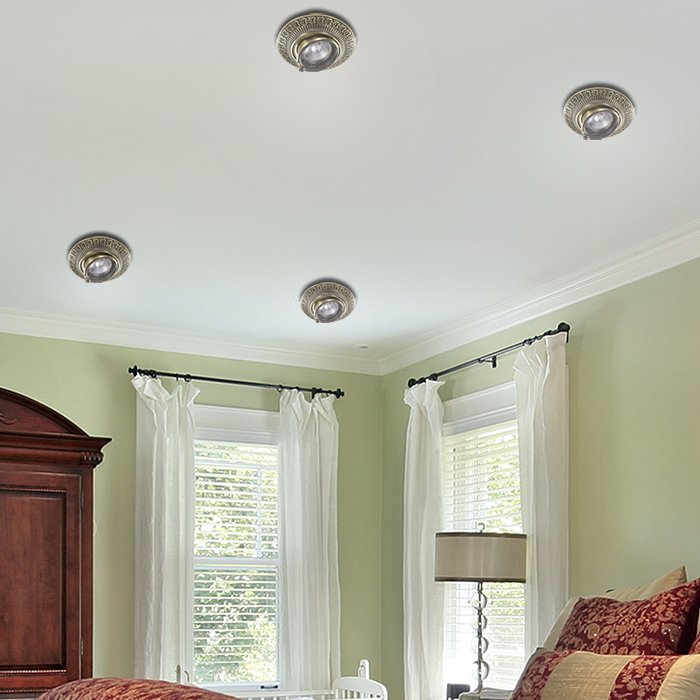 Встраиваемый светильник с узорами Vintage 370015 Novotech