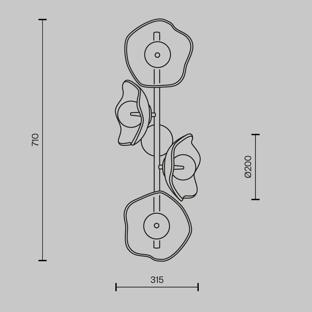 MOD207WL-04BS Настенное бра Maytoni Miracle MOD207WL-04BS