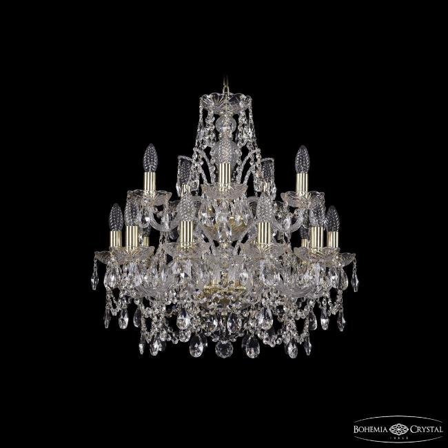 1411/10+5/195/2d G Подвесная хрустальная люстра 1411 Bohemia 1411/10+5/195/2d G