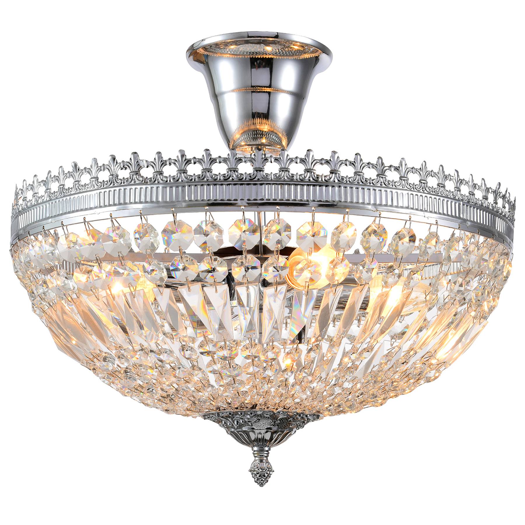 ROCOCO 81406/4C CHROME Потолочная люстра Natali Kovaltseva Rococo ROCOCO 81406/4C CHROME