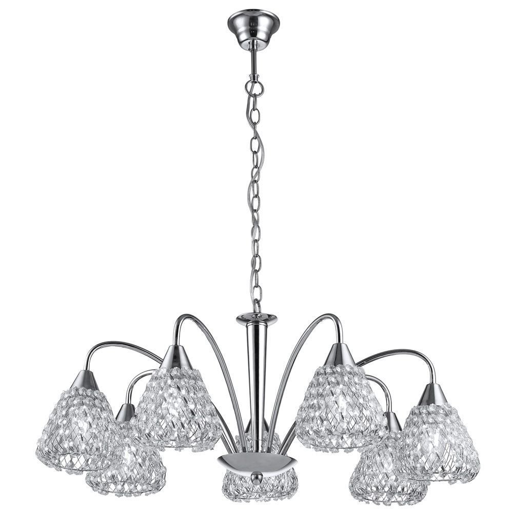A9466LM-7CC Подвесная хрустальная люстра Adamello Arte Lamp A9466LM-7CC
