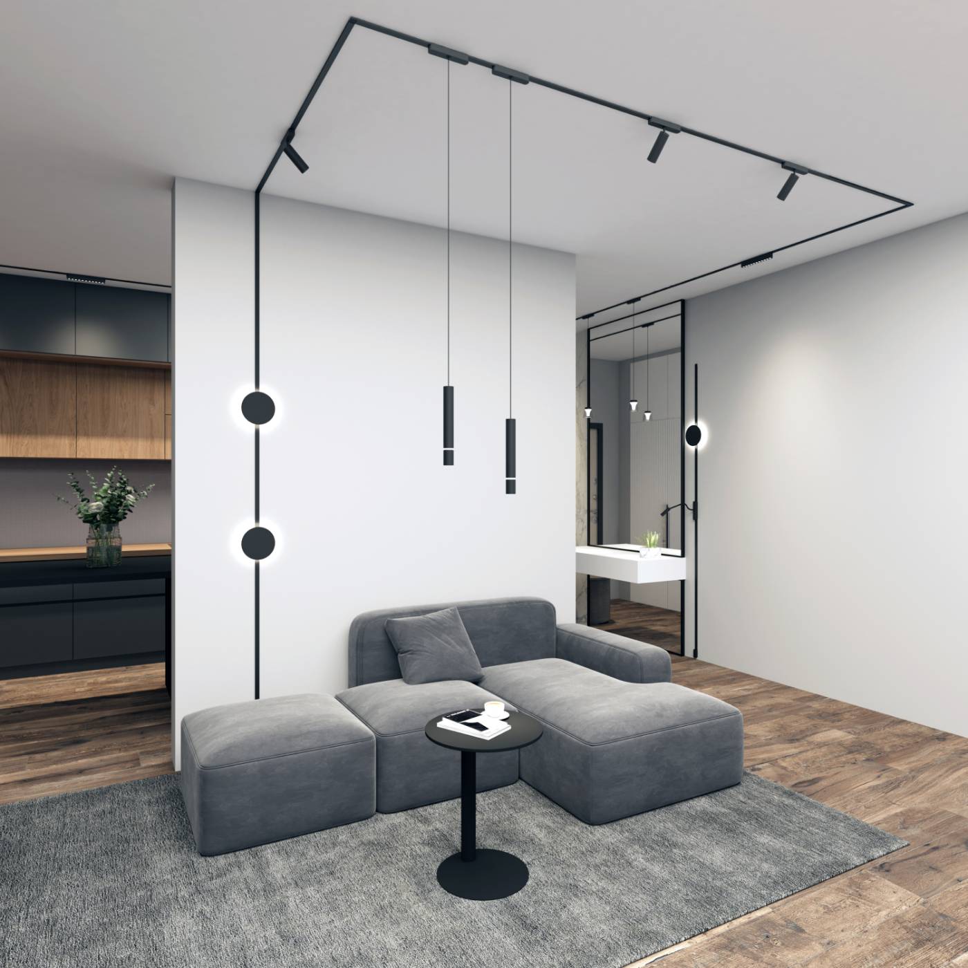 DK5345-BK Трековый светильник Denkirs Air Hang DK5345-BK