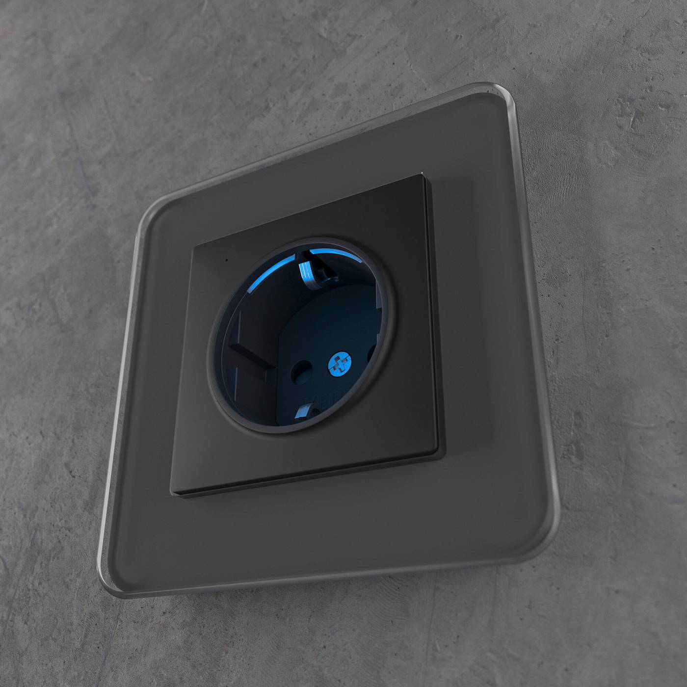 Розетка Werkel W1171408/ Розетка с подсветкой (черный)