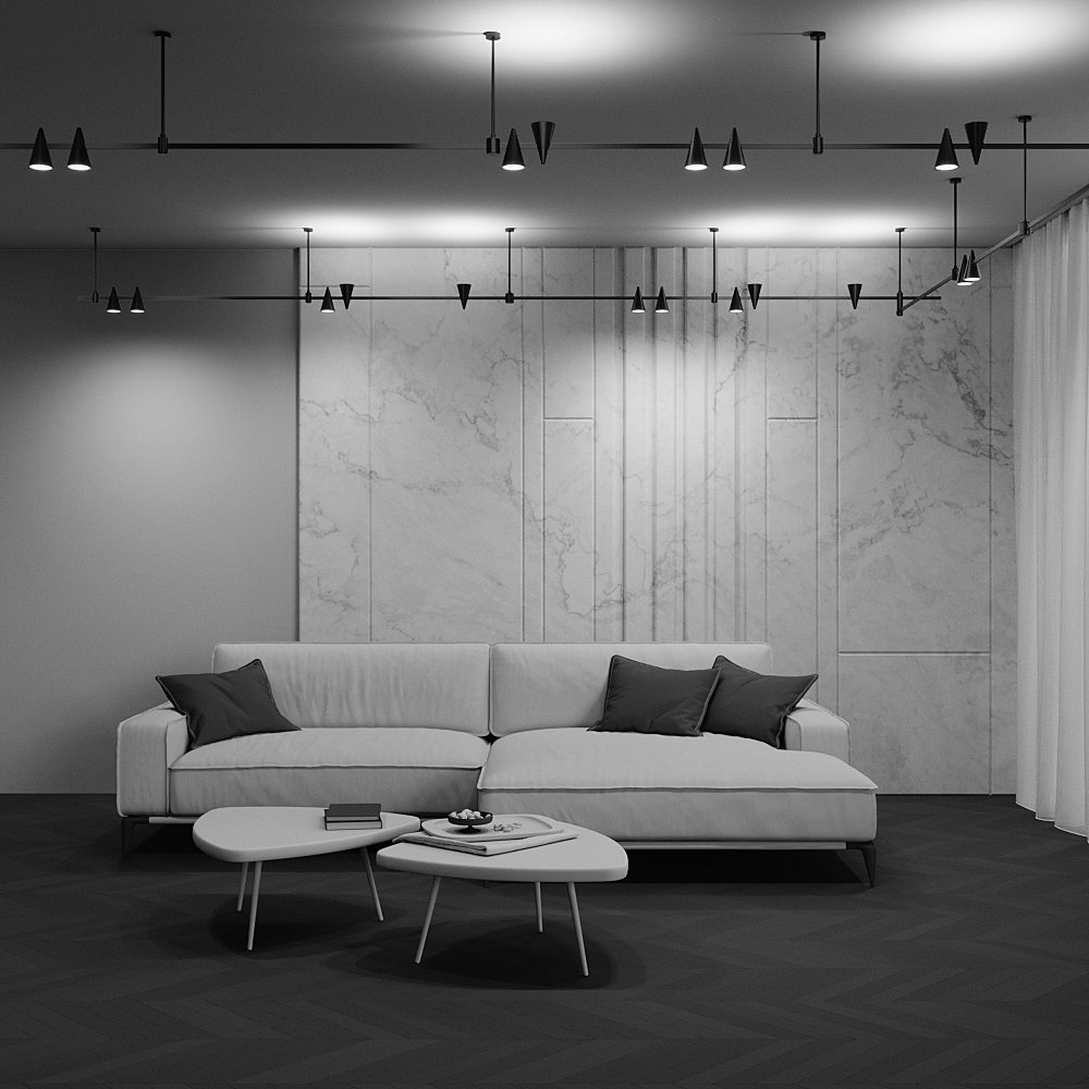 Трековый светильник Maytoni Keila TR146-1-5W4K-B