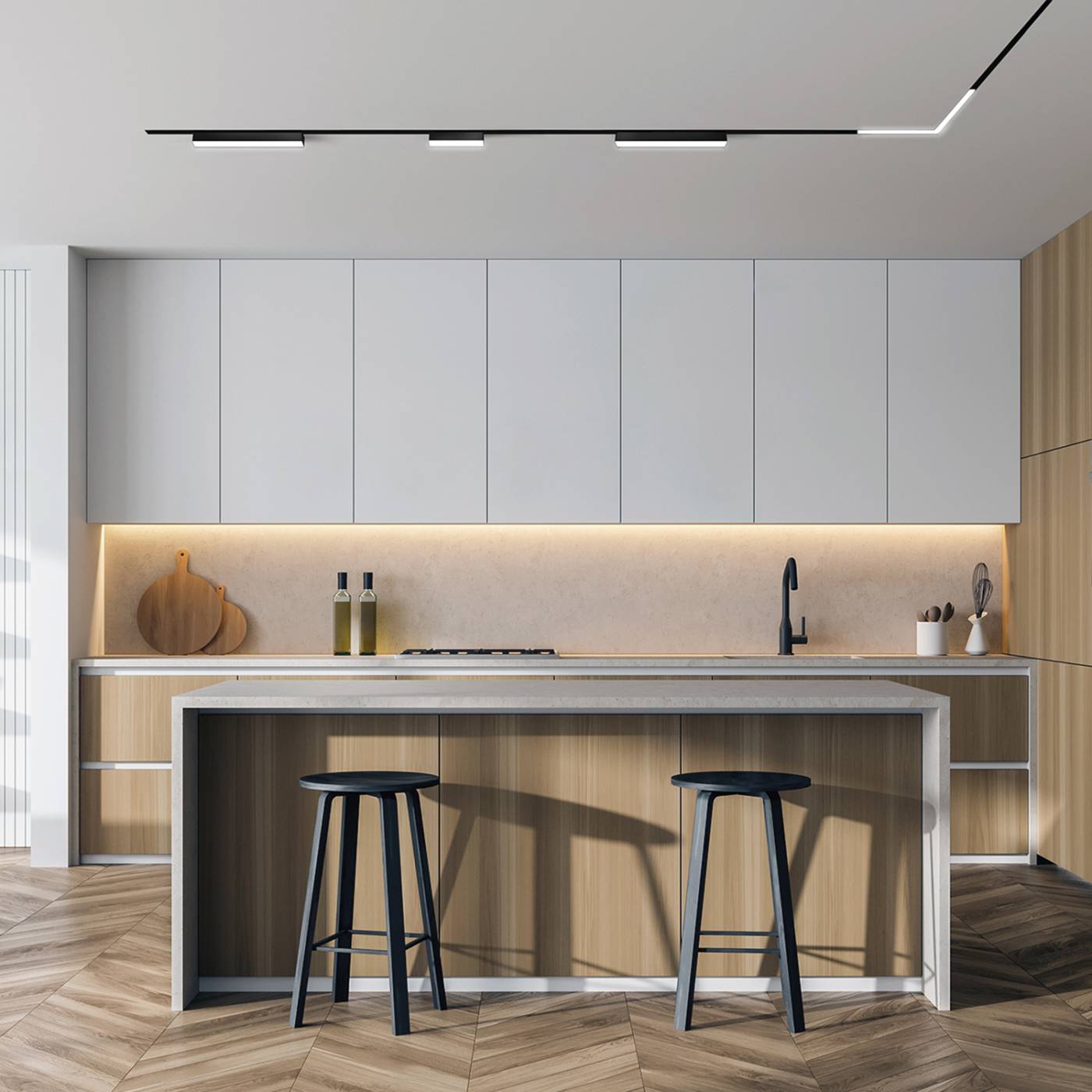 TR2014-BK Профиль-трек Denkirs Smart Slott TR2014-BK