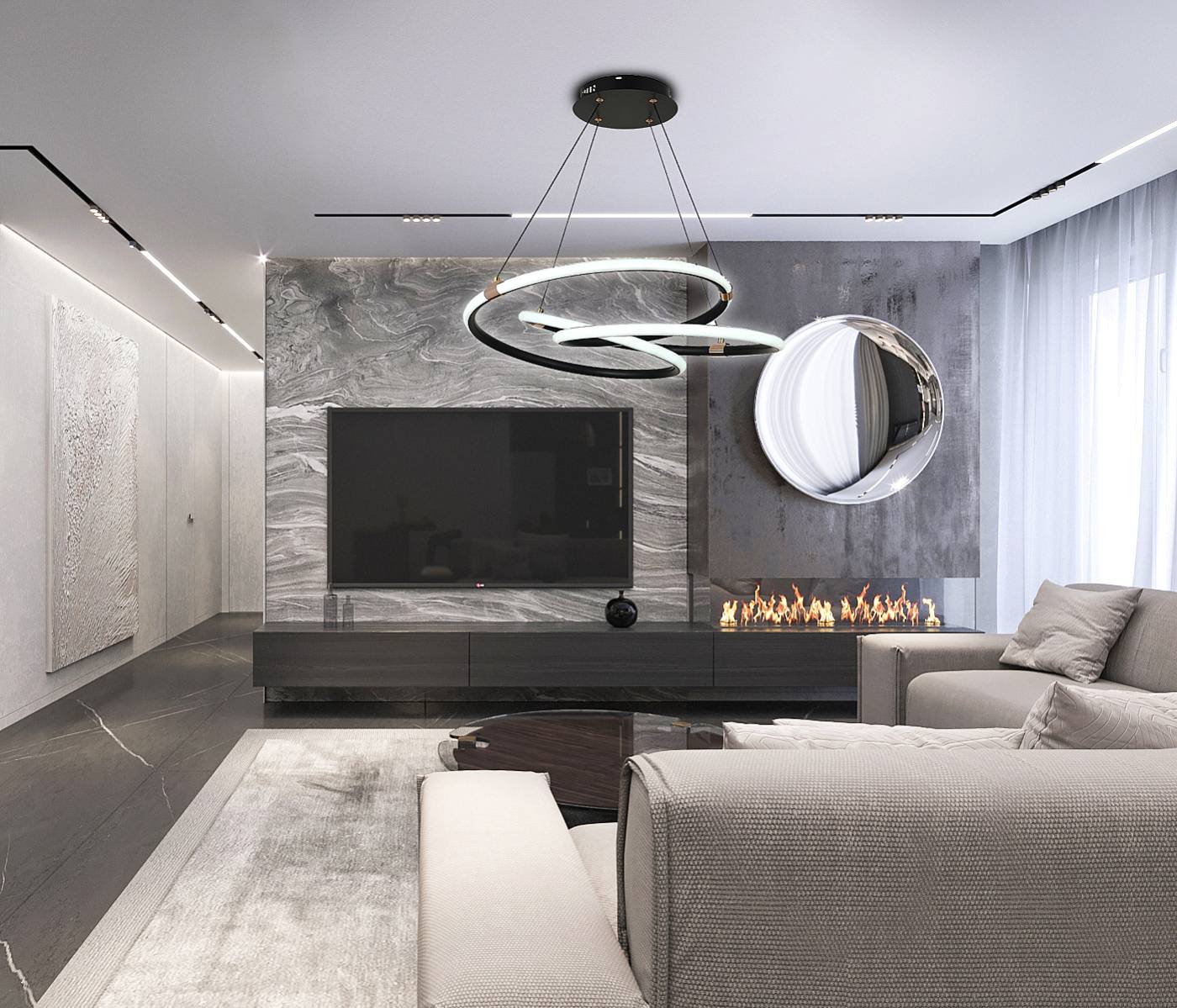 Подвесная люстра Natali Kovaltseva Smart Home LED LAMPS 81291