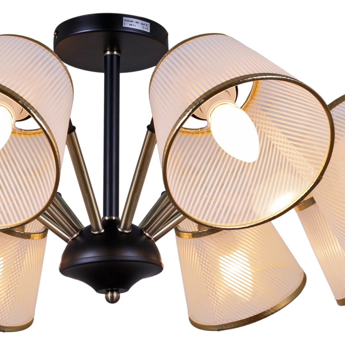 Потолочная люстра ILLUMICO IL0344-8CSQ-79 BK AB