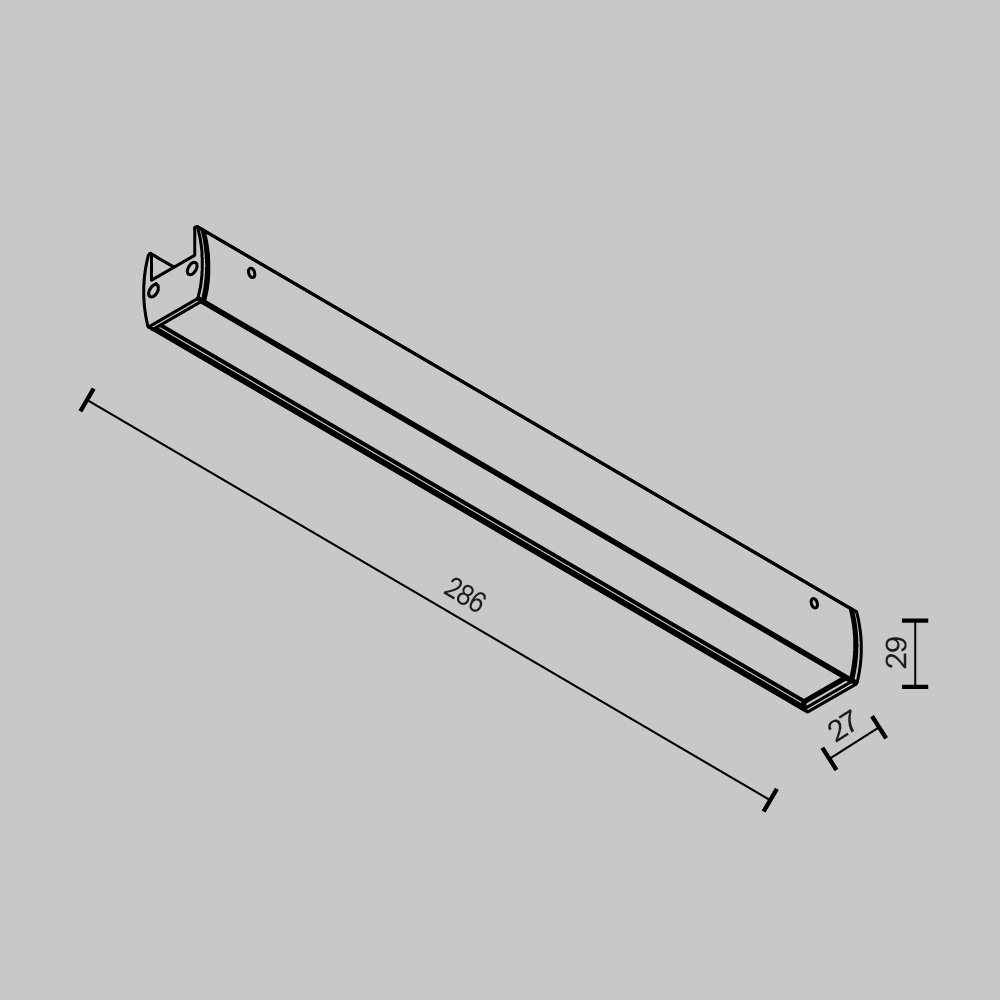 TR161-1-16W3K-B Трековый светильник Maytoni Basis TR161-1-16W3K-B