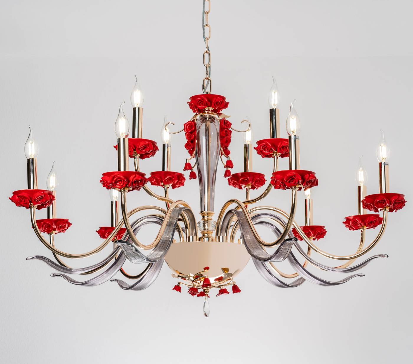 CN810R/L8+4 Подвесная люстра Notte Giorno Violetta CN810R/L8+4