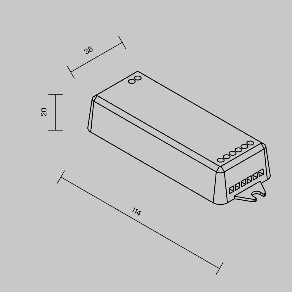 742001 Wi-Fi контроллер для светодиодной ленты RGB MIX 12-24В Maytoni Контроллеры для светодиодной ленты 742001