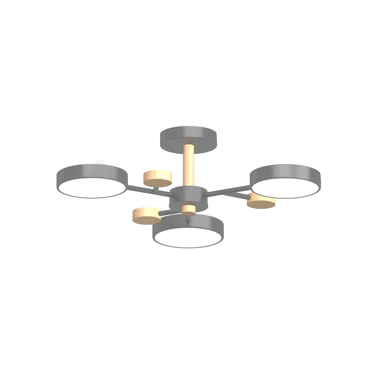L3203-620 GR Потолочная люстра L LED4U L3203-620 GR