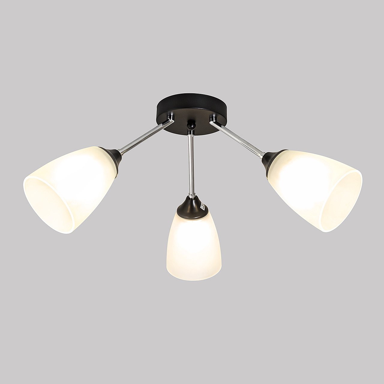 MD.2167-3-S-BK+CH Потолочная люстра IMEX MD.2167-3-S-BK+CH