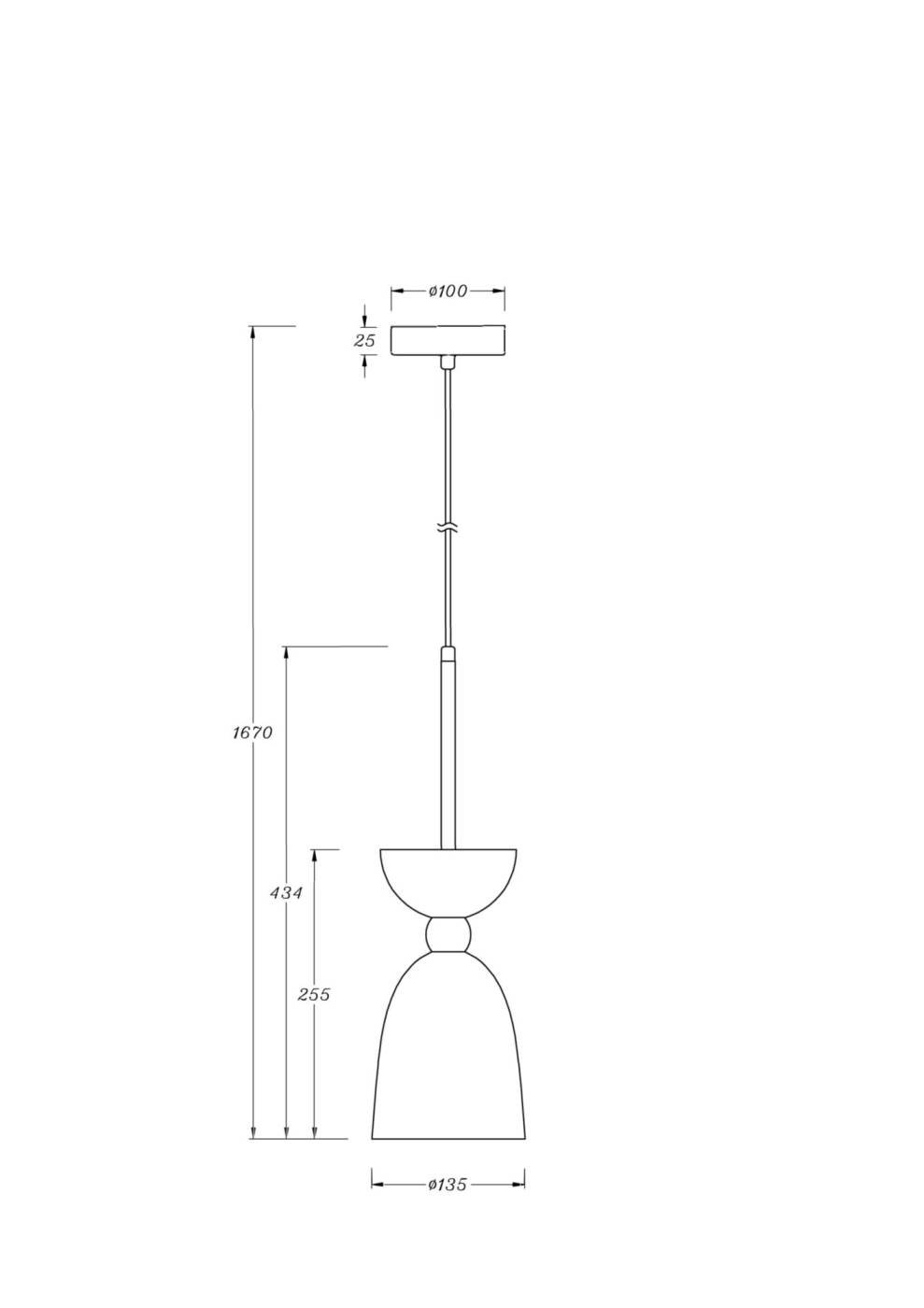 MOD113PL-01W Светильник подвесной Maytoni Cloches MOD113PL-01W