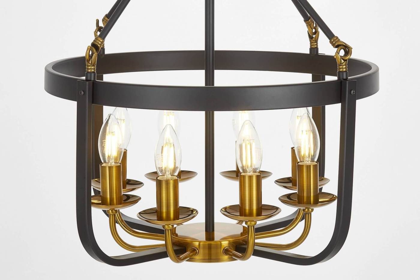 LDP 8024-8 BK+MD Подвесная люстра Lumina Deco Berling LDP 8024-8 BK+MD