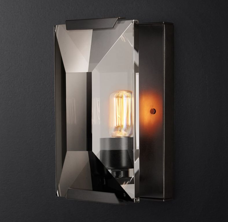 KR0354W-1A black/clear Настенное бра Delight Collection Harlow Crystal KR0354W-1A black/clear