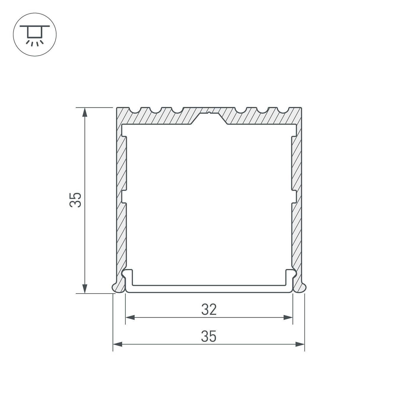 036136 Профиль Arlight 036136