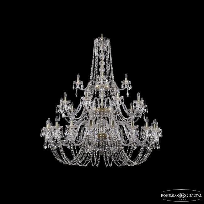 1402/20+10+5/530/3d G Подвесная хрустальная люстра 1402 Bohemia 1402/20+10+5/530/3d G